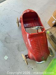 MaxSold Auction: Giordani Vintage Red Metal Pedal Car (Made in Italy) - Frisco (Texas, USA) PARTNER MANAGED Estate Sale Online Auction - Arrowhead Drive