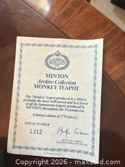 MaxSold Auction: Minton Bone China Teapot — Archive Victorian Limited Edition - Frisco (Texas, USA) PARTNER MANAGED Estate Sale Online Auction - Arrowhead Drive