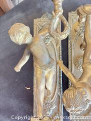 MaxSold Auction: Pair of Brass Victorian/Rococo Wall Sconces, Antique Gold Tone - Frisco (Texas, USA) PARTNER MANAGED Estate Sale Online Auction - Arrowhead Drive