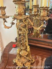 MaxSold Auction: Rococo Louis XV Gilt Metal & Brass 5-Arm Candelabra - Frisco (Texas, USA) PARTNER MANAGED Estate Sale Online Auction - Arrowhead Drive