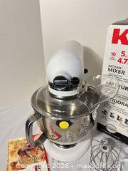 MaxSold Auction: KitchenAid Artisan Tilt-Head Mixer 4.7–5.0 qt, White P - Montgomery Township (Pennsylvania, USA) PARTNER MANAGED Moving Online Auction - Santa Anita Drive