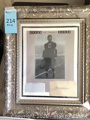 MaxSold Auction: Framed Jim Thorpe Photograph/Print with Signature (Attribution Uncertain) - Redondo Beach (California, USA) PARTNER MANAGED Moving Online Auction - Clark Lane (CONDO)