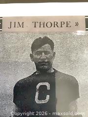 MaxSold Auction: Framed Jim Thorpe Photograph/Print with Signature (Attribution Uncertain) - Redondo Beach (California, USA) PARTNER MANAGED Moving Online Auction - Clark Lane (CONDO)