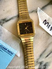 MaxSold Auction: Mixed Electronics & Collectibles Lot: Sony Cassette, Gruen Watch - Redondo Beach (California, USA) PARTNER MANAGED Moving Online Auction - Clark Lane (CONDO)
