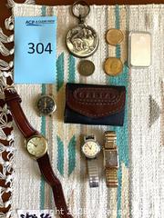 MaxSold Auction: Mixed Wrist Watches, Watch Heads, 1 oz .999 Silver Bar & Leather Pouch - Redondo Beach (California, USA) PARTNER MANAGED Moving Online Auction - Clark Lane (CONDO)