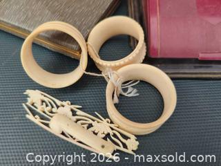 MaxSold Auction: Vintage Costume Jewelry Lot: Bracelets, Rings, Brooch, Compact - Maxatawny Township (Pennsylvania, USA) SELLER MANAGED Charity/Fundraising Online Auction - S Laurel Street (STORAGE)