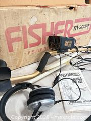 MaxSold Auction: Fisher Gold Bug M-Scope Metal Detector - Port Orchard (Washington, USA) SELLER MANAGED Downsizing Online Auction - Southwest Pine (STORAGE)