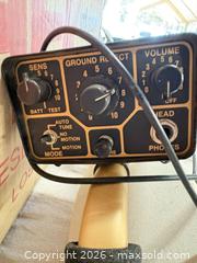 MaxSold Auction: Fisher Gold Bug M-Scope Metal Detector - Port Orchard (Washington, USA) SELLER MANAGED Downsizing Online Auction - Southwest Pine (STORAGE)