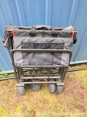 MaxSold Auction: Mac Sports Folding Wagon, Gray/Black with Red Trim, 300 lb Capacity - Port Orchard (Washington, USA) SELLER MANAGED Downsizing Online Auction - Southwest Pine (STORAGE)
