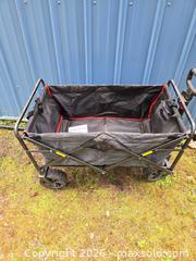 MaxSold Auction: Mac Sports Folding Wagon, Gray/Black with Red Trim, 300 lb Capacity - Port Orchard (Washington, USA) SELLER MANAGED Downsizing Online Auction - Southwest Pine (STORAGE)