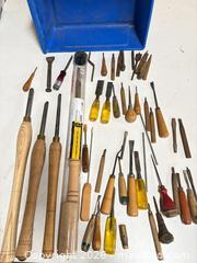 MaxSold Auction: Woodworking Tool Assortment: Chisels, Gouges, Hollowing Tool - Port Orchard (Washington, USA) SELLER MANAGED Downsizing Online Auction - Southwest Pine (STORAGE)