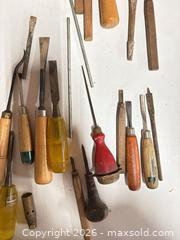 MaxSold Auction: Woodworking Tool Assortment: Chisels, Gouges, Hollowing Tool - Port Orchard (Washington, USA) SELLER MANAGED Downsizing Online Auction - Southwest Pine (STORAGE)