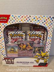MaxSold Auction: Pokemon Scarlet & Violet 151 TCG Box - Alakazam & Abra - Toronto (Ontario, Canada) SELLER MANAGED Downsizing Online Auction -  Rutland Street