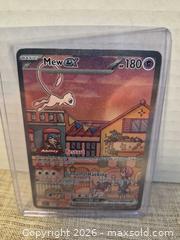 MaxSold Auction: Pokémon Trading Card Mew ex (English, promotional/special art) - Toronto (Ontario, Canada) SELLER MANAGED Downsizing Online Auction -  Rutland Street