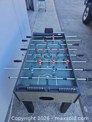 MaxSold Auction: Full-Size Foosball Table with Green Playfield - Campbell (California, USA) PARTNER MANAGED Estate Sale Online Auction - Dell Avenue