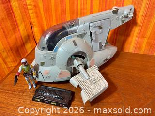 MaxSold Auction: 1981 Kenner Star Wars: The Empire Strikes Back Slave 1 Toy Spaceship - Hamilton (Ontario, Canada) SELLER MANAGED Estate Sale Online Auction - Gertrude Street