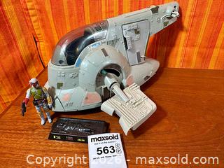 MaxSold Auction: 1981 Kenner Star Wars: The Empire Strikes Back Slave 1 Toy Spaceship - Hamilton (Ontario, Canada) SELLER MANAGED Estate Sale Online Auction - Gertrude Street