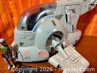 MaxSold Auction: 1981 Kenner Star Wars: The Empire Strikes Back Slave 1 Toy Spaceship - Hamilton (Ontario, Canada) SELLER MANAGED Estate Sale Online Auction - Gertrude Street
