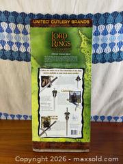 MaxSold Auction: Lord of the Rings “Sting” Sword Replica w/ Box & Plaque LOTR Frodo Bilbo - Hamilton (Ontario, Canada) SELLER MANAGED Estate Sale Online Auction - Gertrude Street