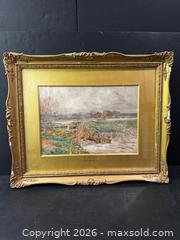 MaxSold Auction: “The Lock” Painting by Claude Hayes  - Toronto (Ontario, Canada) SELLER MANAGED Downsizing Online Auction - Birchmount Road (STORAGE)