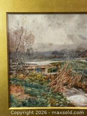MaxSold Auction: “The Lock” Painting by Claude Hayes  - Toronto (Ontario, Canada) SELLER MANAGED Downsizing Online Auction - Birchmount Road (STORAGE)