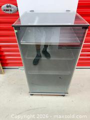 MaxSold Auction: Audio/Video Component Cabinet With Smoked Glass Door & Adjustable Shelves - North York (Ontario, Canada) SELLER MANAGED Downsizing Online Auction -  Bridgeland Avenue