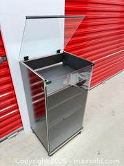 MaxSold Auction: Audio/Video Component Cabinet With Smoked Glass Door & Adjustable Shelves - North York (Ontario, Canada) SELLER MANAGED Downsizing Online Auction -  Bridgeland Avenue