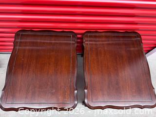 MaxSold Auction: Dylcraft Pair of Mahogany-Finish End Tables / Nightstands - North York (Ontario, Canada) SELLER MANAGED Downsizing Online Auction -  Bridgeland Avenue