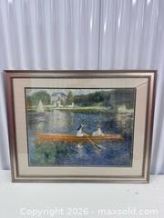 MaxSold Auction: Framed Renoir “The Skiff (La Yole)” Reproduction Print - North York (Ontario, Canada) SELLER MANAGED Downsizing Online Auction -  Bridgeland Avenue