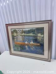 MaxSold Auction: Framed Renoir “The Skiff (La Yole)” Reproduction Print - North York (Ontario, Canada) SELLER MANAGED Downsizing Online Auction -  Bridgeland Avenue