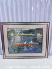 MaxSold Auction: Framed Renoir “The Skiff (La Yole)” Reproduction Print - North York (Ontario, Canada) SELLER MANAGED Downsizing Online Auction -  Bridgeland Avenue