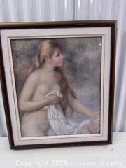 MaxSold Auction: Large Framed Renoir Style Portrait Reproduction Print - North York (Ontario, Canada) SELLER MANAGED Downsizing Online Auction -  Bridgeland Avenue