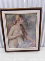 MaxSold Auction: Large Framed Renoir Style Portrait Reproduction Print - North York (Ontario, Canada) SELLER MANAGED Downsizing Online Auction -  Bridgeland Avenue