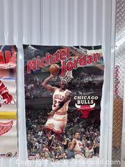 MaxSold Auction: Michael Jordan & Steve Yzerman Vintage Sports Posters - North York (Ontario, Canada) SELLER MANAGED Downsizing Online Auction -  Bridgeland Avenue
