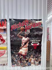MaxSold Auction: Michael Jordan & Steve Yzerman Vintage Sports Posters - North York (Ontario, Canada) SELLER MANAGED Downsizing Online Auction -  Bridgeland Avenue