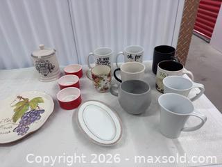 MaxSold Auction: Mixed Collection of Mugs, Cups, Canister & Decorative Dishware - North York (Ontario, Canada) SELLER MANAGED Downsizing Online Auction -  Bridgeland Avenue