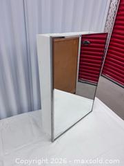 MaxSold Auction: White Recessed or Surface-Mount Mirrored Medicine Cabinet - North York (Ontario, Canada) SELLER MANAGED Downsizing Online Auction -  Bridgeland Avenue