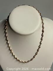 MaxSold Auction: Italian 925 SILVER Herringbone Twisted Choker and Bracelet Set - Marked  - Toronto (Ontario, Canada) SELLER MANAGED Reseller Online Auction - Chesswood Drive