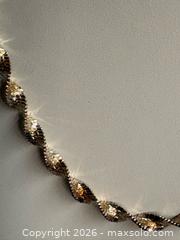 MaxSold Auction: Italian 925 SILVER Herringbone Twisted Choker and Bracelet Set - Marked  - Toronto (Ontario, Canada) SELLER MANAGED Reseller Online Auction - Chesswood Drive