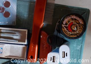MaxSold Auction: Senators puck...measuring cups..key chains...cat grooming stuff...power bar ....darts - Greater Napanee (Ontario, Canada) SELLER MANAGED Downsizing Online Auction - Beverly Street