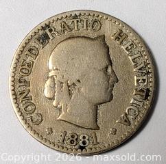 MaxSold Auction: 1881 SWISS 10 RAPPEN COIN - Kingston (Ontario, Canada) SELLER MANAGED Downsizing Online Auction - Rosemund Crescent