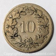 MaxSold Auction: 1881 SWISS 10 RAPPEN COIN - Kingston (Ontario, Canada) SELLER MANAGED Downsizing Online Auction - Rosemund Crescent