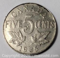 MaxSold Auction: 1935 CANADIAN NICKEL COIN - Kingston (Ontario, Canada) SELLER MANAGED Downsizing Online Auction - Rosemund Crescent