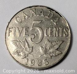 MaxSold Auction: 1935 CANADIAN NICKEL COIN - Kingston (Ontario, Canada) SELLER MANAGED Downsizing Online Auction - Rosemund Crescent