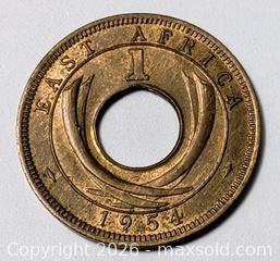 MaxSold Auction: 1954 EAST AFRICA ONE CENT COIN - Kingston (Ontario, Canada) SELLER MANAGED Downsizing Online Auction - Rosemund Crescent