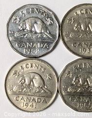 MaxSold Auction: CANADIAN NICKEL LOT OF 4 - Kingston (Ontario, Canada) SELLER MANAGED Downsizing Online Auction - Rosemund Crescent