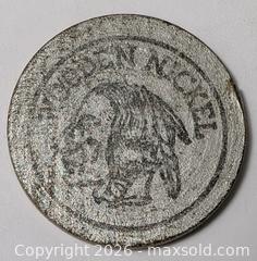 MaxSold Auction: NATIVE AMERICAN THEMED WOODEN NICKEL - Kingston (Ontario, Canada) SELLER MANAGED Downsizing Online Auction - Rosemund Crescent