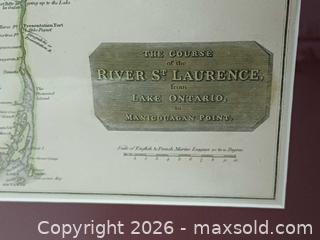 MaxSold Auction: Antique Map of St Lawrence River by John Thomson from 1814 - Toronto (Ontario, Canada) PARTNER MANAGED Reseller Online Auction - Queen Street West