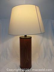 MaxSold Auction: Vintage MCM Rosewood Cylinder Table Lamp  - Toronto (Ontario, Canada) PARTNER MANAGED Reseller Online Auction - Queen Street West