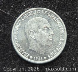 MaxSold Auction: Coin from Spain (1966) - Toronto (Ontario, Canada) SELLER MANAGED Estate Sale Online Auction - Spenvalley Drive